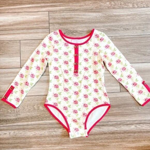 NEW! SweetHoney Rose Print Bodysit, Size 10Y - Picture 1 of 4